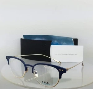 Brand New Authentic Salt Eyeglasses Chrissie Ab/Wg Blue Gold 48Mm Titanium Frame - Picture 1 of 7