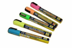 Kreidemarker 5mm 5 Stück blau, gelb, grün, orange, pink Kreidestift Illumigraph - Picture 1 of 1
