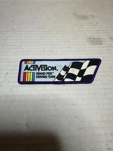 Vintage Original 1980s Atari Activision Video Game Grand Prix Driving Team Patch - Picture 1 of 1