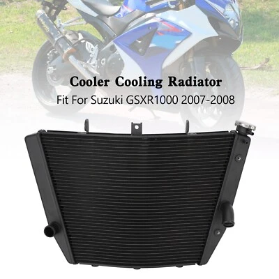 Aluminum Radiator Cooler Cooling For SuzE2i GSXR1000 GSX-R 1000 2007-2008 K7 E2^ - Image 1 of 4