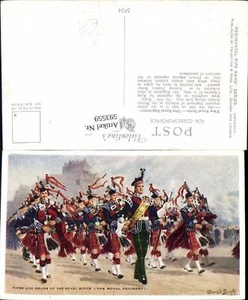 593559,Künstler AK Conrad Leigh Scots Scotland Royal Scots Dudelsack pipe  - Picture 1 of 1