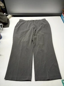 Womens Briggs Gray Elastic Waist Dress Pants Plus Size 18WS - Picture 1 of 5