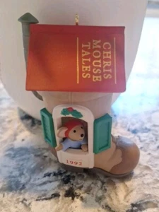 1992 Vintage HALLMARK Ornament CHRIS MOUSE TAILS 8th in Series QLX7074  - Picture 1 of 6