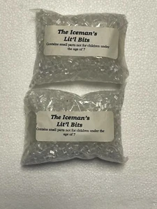 DEPT 56 ACRYLIC ICE PELLETS BLOCKS CRYSTALS 3OZ BAG LOT OF 2 - Imagen 1 de 3