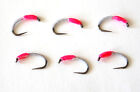 Barbless Hot Pink Hot Head Trout Buzzers  With choice of size & Quantity