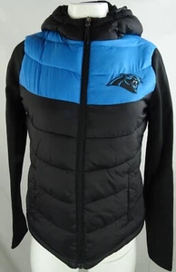 Chaqueta amortiguadora para mujer Carolina Panthers NFL G-III con cremallera completa - Imagen 1 de 7