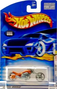 Hot Wheels 2001 Blast Lane Motorcycle #96 Orange First Edition - Picture 1 of 2