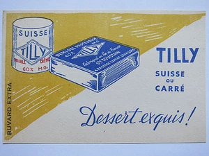10C19 Antiguo Secante Publicidad Toustain Tilly Yogur Queso Postre Exquisite - Picture 1 of 2