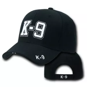 GORRA SOMBRERO CANINO NEGRO BORDADO POLICÍA K-9 - Imagen 1 de 1