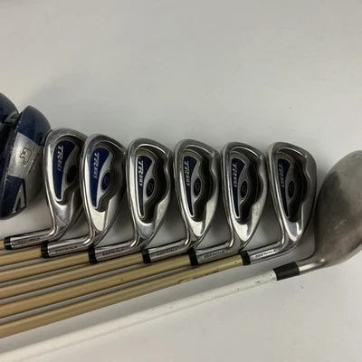 Jack Nicklaus Golden Bear TR261 Iron Set RH 6-9, Sw,pw Big Boy Driver & 2 Hybrid - Image 1 of 4