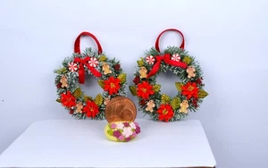 *~*   Weihnacht Wand oder Tür Kranz   ,für das Puppenhaus  *~* - Bild 1 von 3