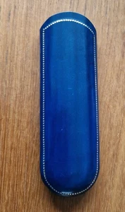 Genuine Italian Leather Slim Pouch Case Reading Glasses Royal Blue+Other Colours - Picture 1 of 4