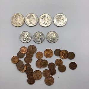 50 ,20 2 , 1 Cent Australian Small Coin Collection - Most UNCIRCULATED - Picture 1 of 10