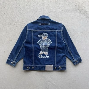 Y2k Fubu Platinum Denim Jacket Boys Kids Large /Mens Small - Picture 1 of 9
