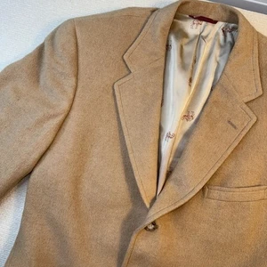 Vintage Jos A Bank Executive Blazer Grube zu Grube 20 100 % Kamelhaar Sport Mantel hellbraun USA - Bild 1 von 11