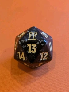 MTG | Final Fantasy Spindown | Prerelease D20 Dice | FF FIN | YELLOW/WHITE - Picture 1 of 1