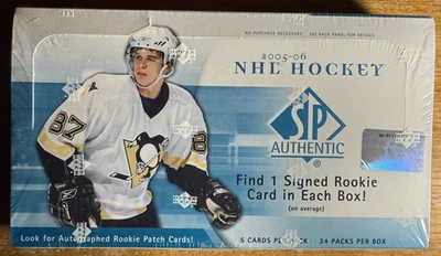 2005-06 SP Authentic Hockey Factory Sealed Hobby Box..Crosby, Ovechkin Auto RCs? - Image 1 of 4
