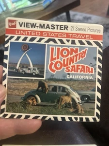 Sealed gaf A231 Lion Country Safari Laguna Hills CA view-master 3 Reels Packet - Bild 1 von 1