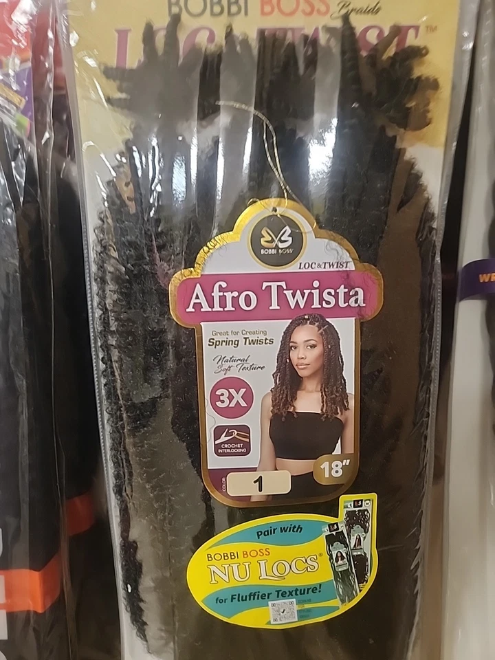 Bobbi Boss Trenzas Loc & Twist 3x Afro Twista 18" BBSAT183 RUBIO Crochet Trenzas Foto 1 de 2