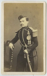 CDV militaire 1860-70 Vinmer à St-Quentin. Lieutenant d'artillerie. - Picture 1 of 2