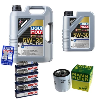 Inspektionspaket 6L LIQUI MOLY 5W-30 für Ford Focus II 2.0 Volvo V50 1.8 - Bild 1 von 4