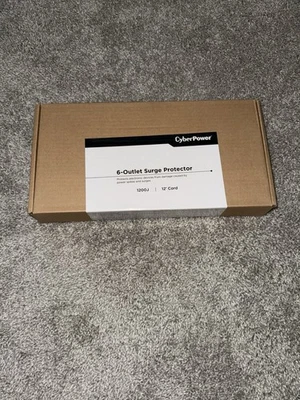 Cyber power 6-Outlet Surge Protector 1200J 12’ Cord - Image 1 of 4