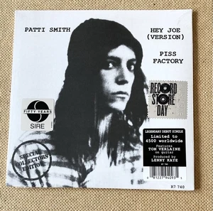 Patti Smith ‎– Hey Joe (Version)/Piss Factory - RSD Limited Edion 7" Sire R7740 - Picture 1 of 6