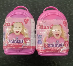 Love, Diana Series 1 Plush Dianimals Pack New Sealed (Lot Of 2) - Picture 1 of 2