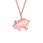 1 pièce pendentif collier motif cochon alliage longue chaîne animal année cadeau