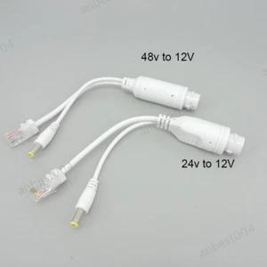 48V to 12V 24V to 12V POE Splitter Waterproof Power Supply Module Injector RJ45 - Picture 1 of 10