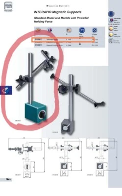 TESA  #01639017 INCLINABLE MAGNETIC SUPPORT INTERAPID   - Image 1 of 4