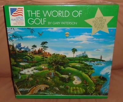 Great American Puzzle Factory The World Of Golf 550+ шт. пазл Гэри Паттерсон - Изображение 1 из 4