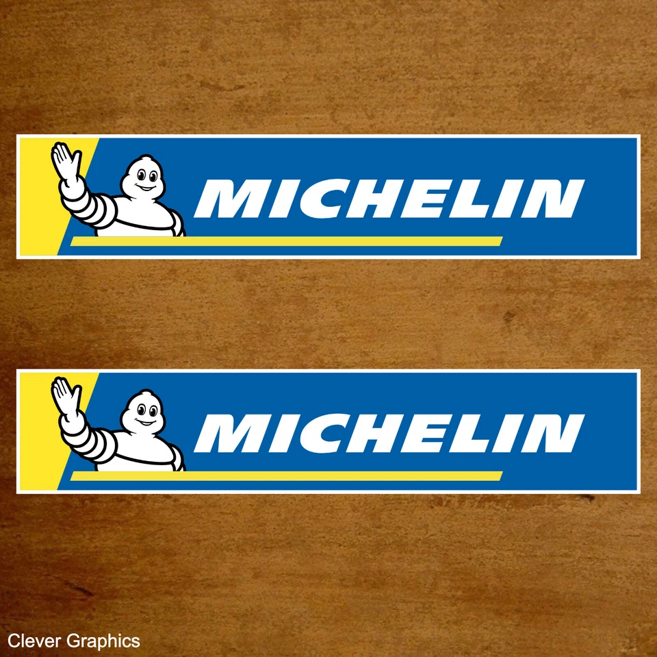 Michelin Classic Car STICKERS x2 with FREE POSTAGE. Various Sizes