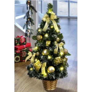 Künstlicher Tannenbaum LED Weihnachtsbaum beleuchtet geschmückt Christbaum - Bild 1 von 3