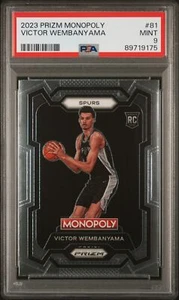 2023 Panini Prizm Monopoly Victor Wembanyama Rookie Card PSA 9 - Picture 1 of 2