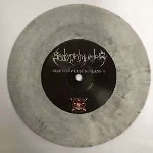 SADIZTIK IMPALER -MARCH OV EQUESTRIANS 4- MEXICAN 7¨ SINGLE, GRAY WAX, METAL - Picture 1 of 3