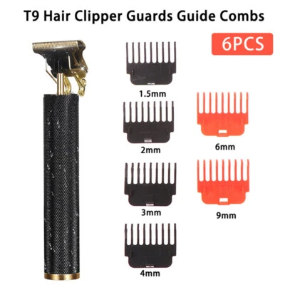 1 Set T9 Hair Clipper Guards Hair Trimmer Cutting Guides 1.5/ 2/ 3/ 4/ 6/ 9mm ZS