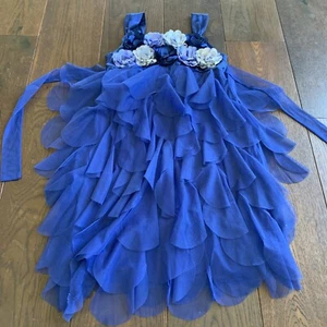biscotti girls formal fancy party blue dress 10 guc - Picture 1 of 6