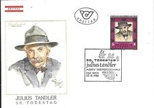 FDC Österreich 22.8.1986"Julius Tandler 50.Todestag"