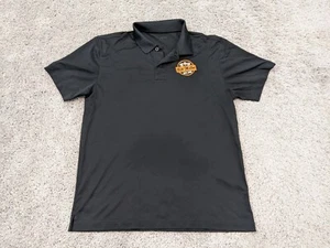 Bill Miller Bar-B-Q Employee Polo Shirt Mens Medium BBQ Texas Black Harriton - Picture 1 of 11