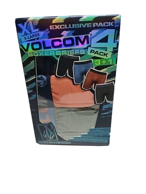 Volcom Men's Performance Boxer Briefs 4-Pack Underwear X-Large (40-42) - Image 1 of 4