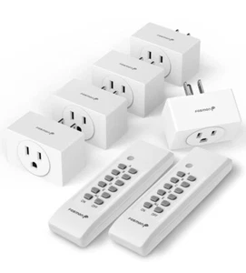 Remote Control Outlet Plug Indoor, Wireless Remote Light Switch, No Interference - Picture 1 of 8