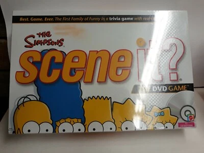 THE SIMPSONS SCENE IT? FAMILY TRIVIA DVD 2009 MATTEL BOARD GAME-FACTORY SEALED - Image 1 of 4