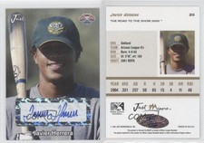 2005 Just Minors Stars Road to the Show /50 Javier Herrera #20 Rookie Auto RC