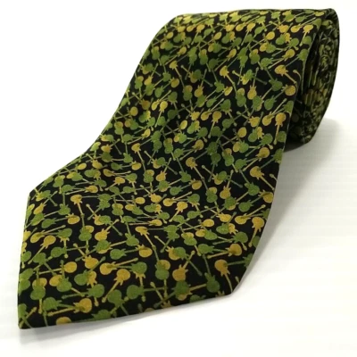 Corbata de seda con patrón de guitarra Carlos Santana Tie Express Through Music Foto 1 de 4