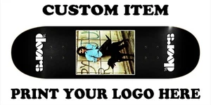 8.5x32.5 Skateboard White Doors Black Dog Premium Maple Wood High Quality Deck - Picture 1 of 3