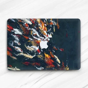 Koi Fish Oil Painting Japanese Art Hard Case For Macbook Air 13 Pro 16 13 14 15 - Picture 1 of 4