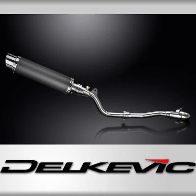 Silenciador de carbono redondo de 14" escape completo Kawasaki KLX250H 06-07 KLX250S 09-20 Foto 1 de 4