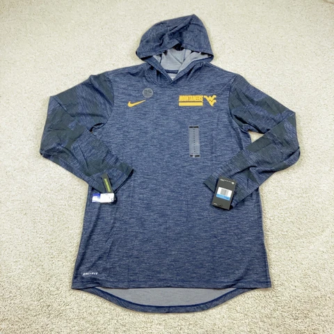 Nike West Virginia Mountaineers Mens Medium Hoodie Shirt Blue CT7942-419 new Cover