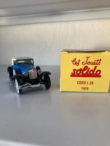VOITURE CORD L29 1929 ECHELLE 1/43 SOLIDO réédition - Imagen 1 de 5